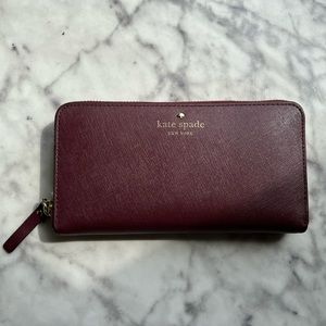 Kate Spade Maroon Wallett